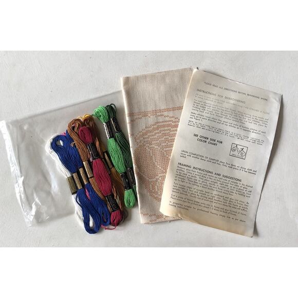 Vintage Cross Stitch Kit Pennsylvania State Bird And Flower Jane Snead Samplers - Picture 5 of 8